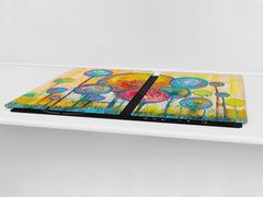 Induction Cooktop Cover – Glass Worktop saver: Fantasy and fairy-tale series DD18 Children's picture