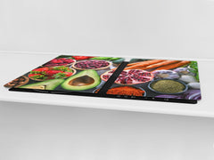 UNIQUE Tempered GLASS Kitchen Board Fruit and Vegetables series DD02 Fruit and vegetables 3