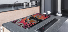 Worktop saver and Pastry Board – Cooktop saver; Series: Outside Series DD19 Aboriginal art