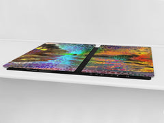Worktop saver and Pastry Board – Cooktop saver; Series: Outside Series DD19 A colorful picture