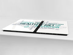 GIGANTIC CUTTING BOARD and Cooktop Cover - Expressions Series DD17 Healthy diet cloud