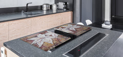 Induction Cooktop Cover – Glass Cutting Board- Flower series DD06B Flowers 3