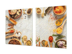 Cutting Board and Worktop Saver – SPLASHBACKS: A spice series DD03B Colorful spices 2