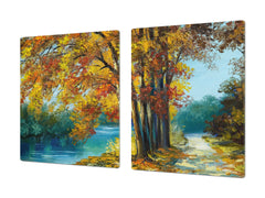 Very Big Cooktop saver - Nature series DD08 Park in the autumn season 1