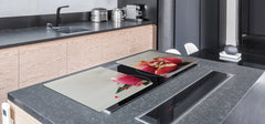 LARGE CUTTING BOARD and Cooktop Cover – Worktop saver; Drinks Series DD11 Pomegranate cocktail