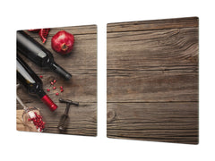 BIG KITCHEN PROTECTION BOARD or Induction Cooktop Cover - Wine Series DD04 Bottles of wine 3