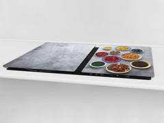 UNIQUE Tempered GLASS Kitchen Board Fruit and Vegetables series DD02 Grains 2