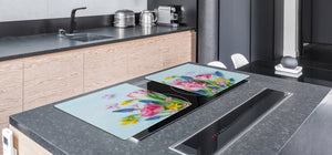 Induction Cooktop Cover – Glass Cutting Board- Flower series DD06B Bouquet