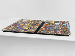 Worktop saver and Pastry Board – Cooktop saver; Series: Outside Series DD19 Gothic city