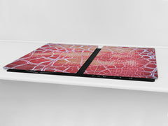 Impact & Scratch Resistant Glass Cutting Board and worktop saver; Texture Series DD20 Texture 3