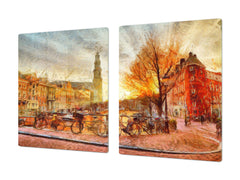 Impact & Shatter Resistant Worktop saver- Image Series DD05B Old Town