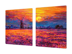 Impact & Shatter Resistant Worktop saver- Image Series DD05B Dutch windmill