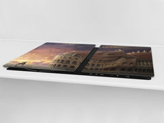 Induction Cooktop Cover – Glass Worktop saver: Fantasy and fairy-tale series DD18 Crooked palace