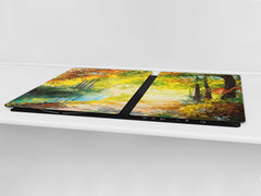 Impact & Shatter Resistant Worktop saver- Image Series DD05B Autumn in the park