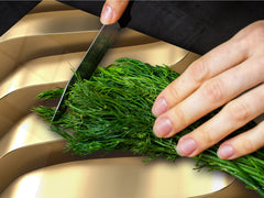 Gigantic Worktop saver and Pastry Board - Tempered GLASS Cutting Board - MEASURES: SINGLE: 80 x 52 cm; DOUBLE: 40 x 52 cm; DD38 Golden Waves Series: Abstract waves