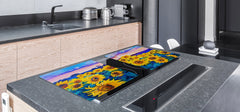 Impact & Shatter Resistant Worktop saver- Image Series DD05B Sunflowers 5