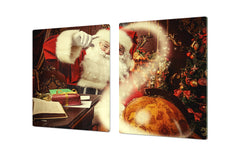 HUGE TEMPERED GLASS COOKTOP COVER - DD30 Christmas Series: Santa spells