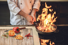 GIGANTE ASSE DA CUCINA e Copri-piano cottura a induzione; Serie di alimenti DD16: Cibo africano