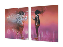 Induction Cooktop Cover – Glass Worktop saver: Fantasy and fairy-tale series DD18 Farewell