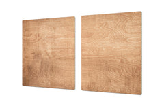 ENORMOUS Tempered GLASS Chopping Board - Induction Cooktop Cover DD36 Textures and tiles 2 Series: Light wood panel