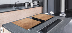 ENORMOUS Tempered GLASS Chopping Board - Induction Cooktop Cover DD36 Textures and tiles 2 Series: Light wood panel