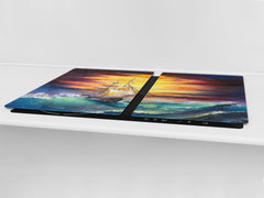 Impact & Shatter Resistant Worktop saver- Image Series DD05B Ship at sea