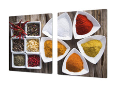 HUGE TEMPERED GLASS COOKTOP COVER A spice series DD03A Indian spices 1