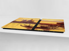 GIGANTIC CUTTING BOARD and Cooktop Cover- Image Series DD05A An evening in Venice
