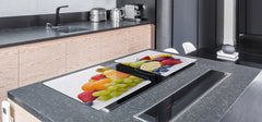 UNIQUE Tempered GLASS Kitchen Board Fruit and Vegetables series DD02 Summer Fruit