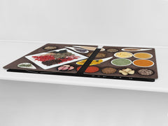 HUGE TEMPERED GLASS COOKTOP COVER A spice series DD03A Mosaic with spices 2