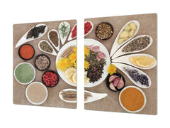 HUGE TEMPERED GLASS COOKTOP COVER A spice series DD03A Mosaic of spices 3