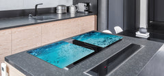 Gigantic KITCHEN BOARD & Induction Cooktop Cover - Water Series DD10 Water 1