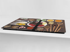 HUGE TEMPERED GLASS COOKTOP COVER A spice series DD03A Mosaic with spices 4