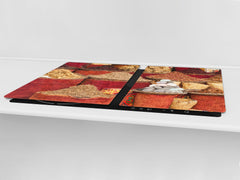 HUGE TEMPERED GLASS COOKTOP COVER A spice series DD03A Turkish spices 1