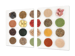 HUGE TEMPERED GLASS COOKTOP COVER A spice series DD03A Portions of spices