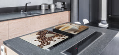 Special order for Patty: Worktop saver and Pastry Board – Glass Kitchen Board- Coffee series DD07 I love coffee 1