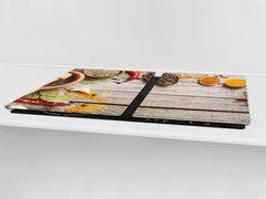 HUGE TEMPERED GLASS COOKTOP COVER A spice series DD03A Curry 2