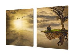 Induction Cooktop Cover – Glass Worktop saver: Fantasy and fairy-tale series DD18 Wander your thoughts