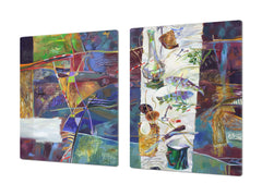 Impact & Shatter Resistant Worktop saver- Image Series DD05B Modern Art