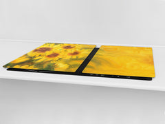 GIGANTIC CUTTING BOARD and Cooktop Cover- Image Series DD05A Sunflowers 4