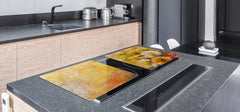 GIGANTIC CUTTING BOARD and Cooktop Cover- Image Series DD05A Flowers 3