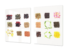 HUGE TEMPERED GLASS COOKTOP COVER A spice series DD03A Mosaic with spices 5