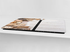 HUGE TEMPERED GLASS CHOPPING BOARD – Bread and flour series DD09 Breakfast bread