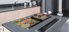 UNIQUE Tempered GLASS Kitchen Board Fruit and Vegetables series DD02 Delicacies 1