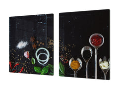 HUGE TEMPERED GLASS COOKTOP COVER A spice series DD03A Italian spices 1