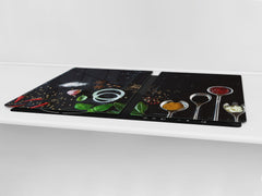 HUGE TEMPERED GLASS COOKTOP COVER A spice series DD03A Italian spices 1