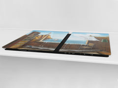 GIGANTIC CUTTING BOARD and Cooktop Cover- Image Series DD05A View of the lighthouse