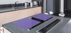 Enorme Tagliere in vetro - Asse da cucina; Serie di colori DD22A: Lavanda