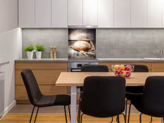 Glass kitchen backsplash BS22 Bakery products Series: Wheat Bread Bread 6