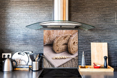 Glass kitchen backsplash BS22 Bakery products Series: Wheat Bread Bread 10